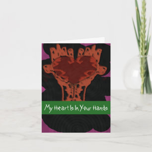 Heart in Your Hands Note Card