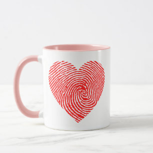 Heart ink mug