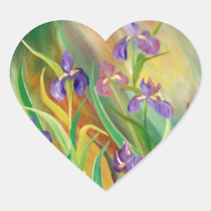 Heart Iris Sticker