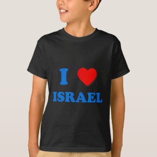 Heart Israel I Love Israel Independence Day Star O T-Shirt