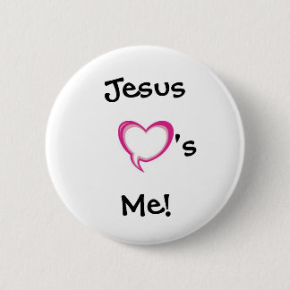 heart, Jesus Me!, 's 6 Cm Round Badge