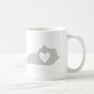 Heart Kentucky state silhouette Coffee Mug