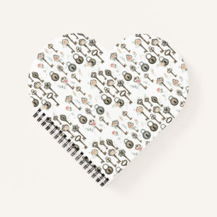 heart key notebook