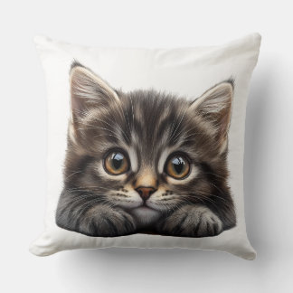 Heart Kitten Pillow