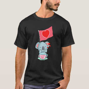 Heart Koala Valentines Day Cute Animal Love Bear W T-Shirt