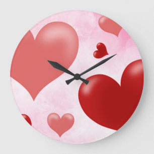 Heart large clock