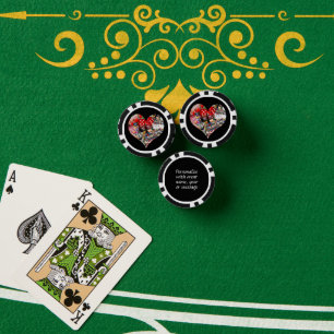 Heart - Las Vegas Playing Card Shape Poker Chips