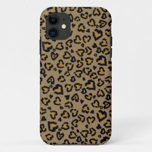 Heart Leopard Pattern in Natural Colours Case-Mate iPhone Case
