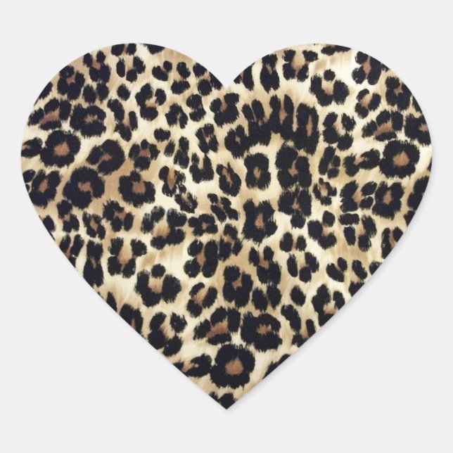 Heart Leopard Sticker (Front)