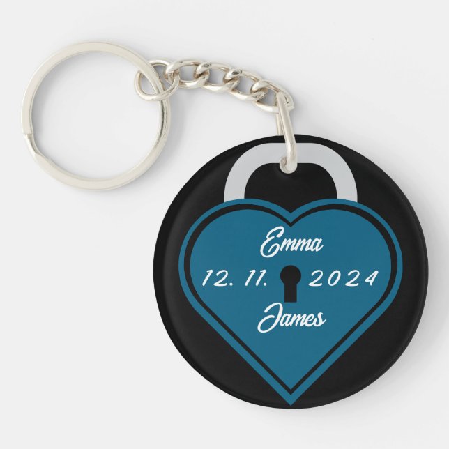 Heart lock key ring (Front)