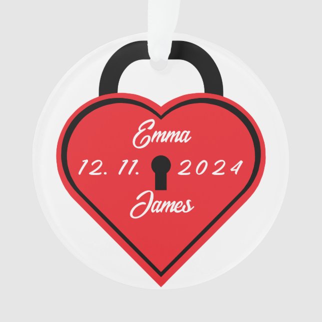 Heart lock ornament (Front)