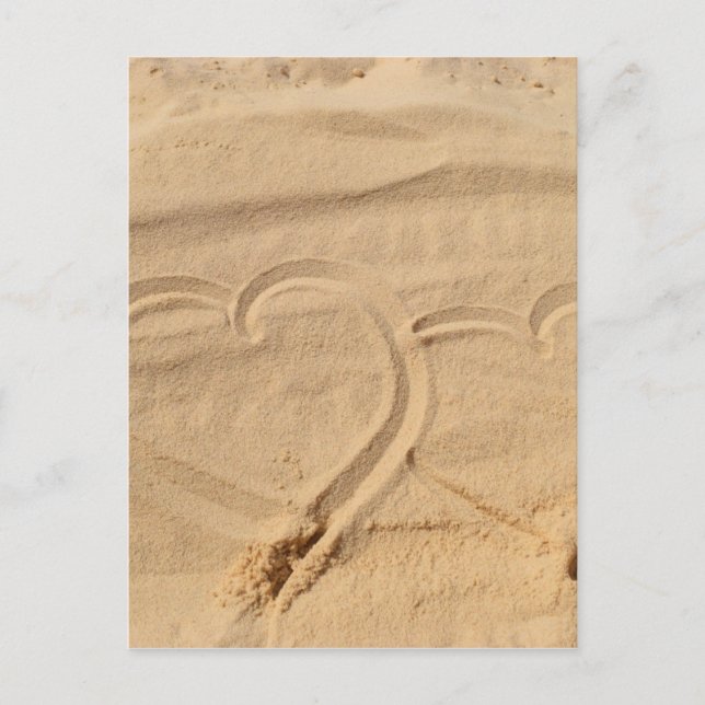 heart love custom personalise Anniversaries Postcard (Front)