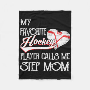 Heart Love Cute Favorite Hockey Player Calls Me St Fleece Blanket