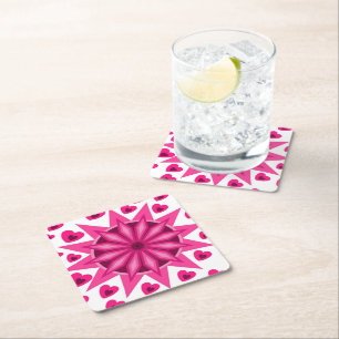 HEART LOVE GIRLFRIEND WIFE ANNIVERSARY GIFT PARTY  PAPER COASTER