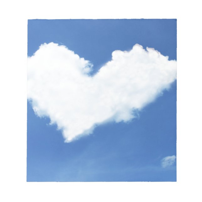 heart love hearts custom personalise Anniversaries Notepad (Front)