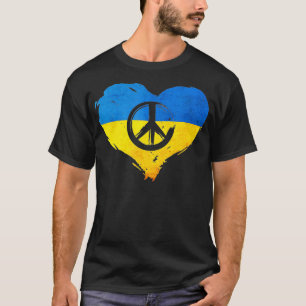 Heart Love Peace Ukraine, Support Ukraine, Ukraini T-Shirt