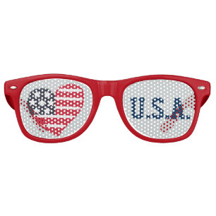 Heart  Love U.S.A Lens Sunglasses/ Shades