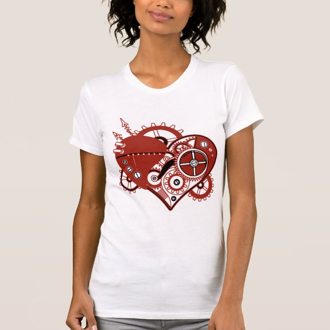 Heart Made of Gears Slim Fit T-Shirt (Front)