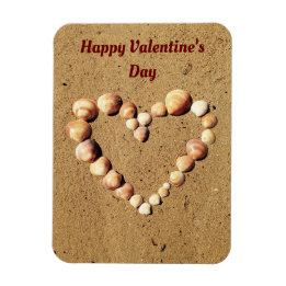 Heart Made Of Seashells Magnet