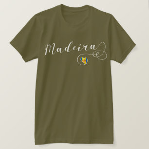 Heart Madeira Flag, I Love Madeira, Portugal T-Shirt
