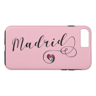 Heart Madrid Cell Phone Case, Spain Case-Mate iPhone Case