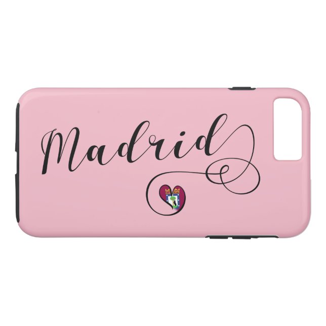 Heart Madrid Cell Phone Case, Spain Case-Mate iPhone Case (Back (Horizontal))