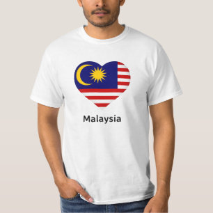 Heart - Malaysia Flag T-Shirt
