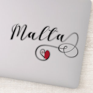 Heart Malta Flag, Maltese