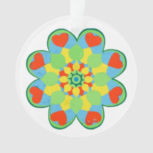  Heart Mandala   Ornament