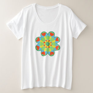 Heart Mandala Plus Size T-Shirt