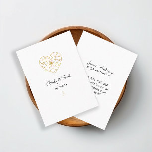 Heart Mandala Yoga Massage Wellness Business Card