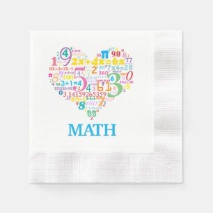 Heart Math Napkin