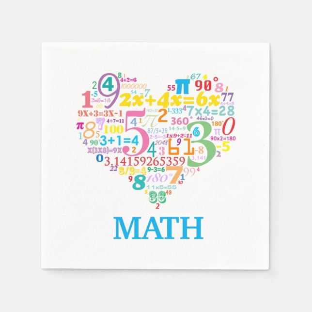 Heart Math Napkin (Front)