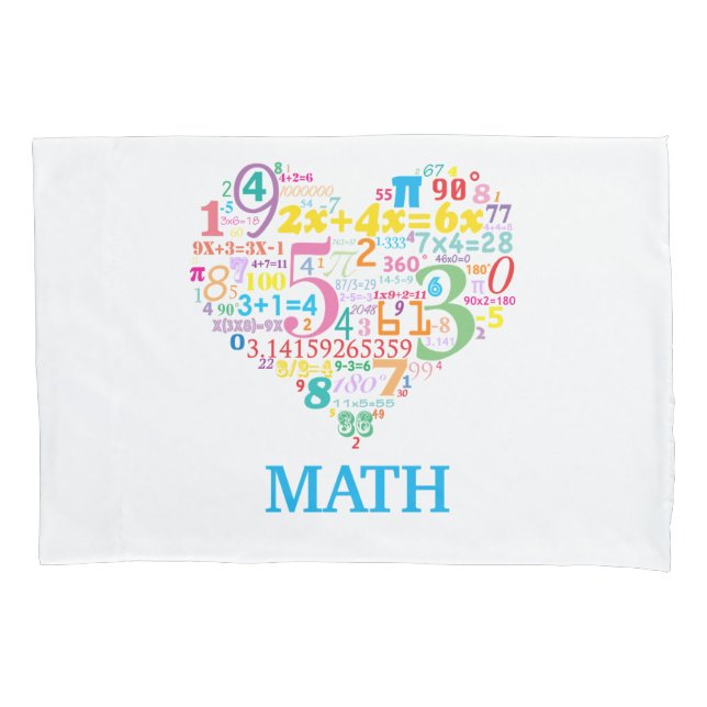 Heart Math Pillowcase (Front)