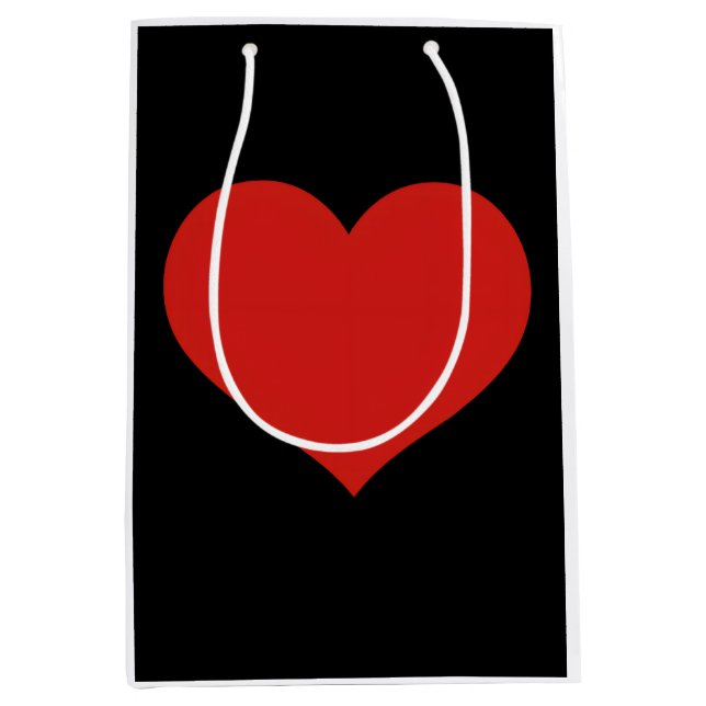 Heart  medium gift bag (Front)