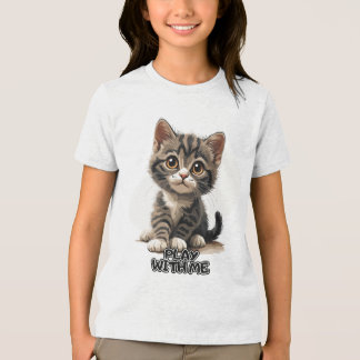 Heart-Melting Kitten Tri-Blend Shirt
