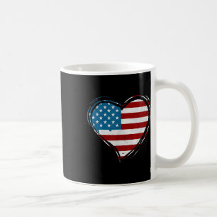 Heart Memorial Day May 25th Patriotic Coffee Mug