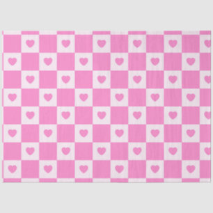 Heart Modern Pink Love Collection Tissue Paper