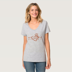 Heart Mom V-Neck CHD T-Shirt