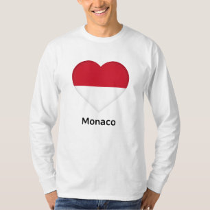 Heart - Monaco Flag T-Shirt