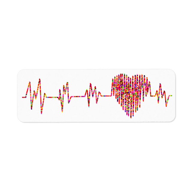 Heart Monitor; Colourful EKG (Front)