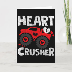 Heart Monster Truck Valentine’s Day  Card