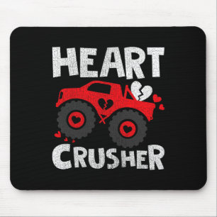 Heart Monster Truck Valentine’s Day  Mouse Pad
