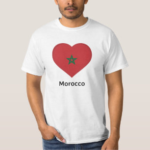 Heart - Morocco Flag T-Shirt