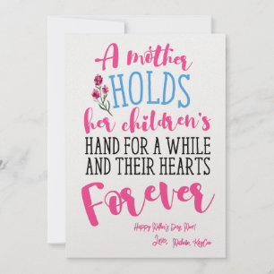 Heart Mother’s Day Card - Cute Mum Quote Printable