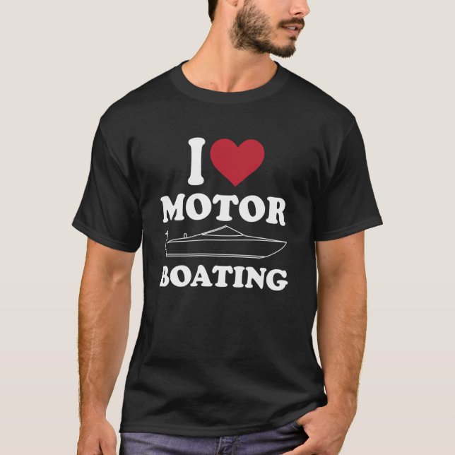Heart Motor Boating T-Shirt (Front)
