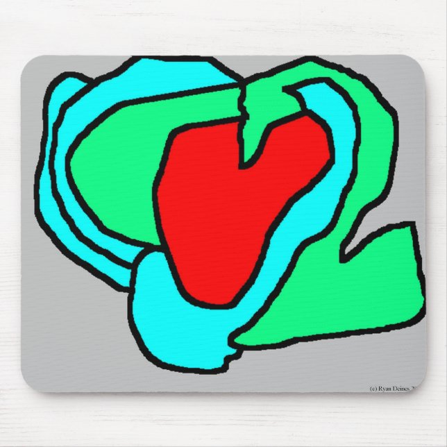 Heart Mouse Pad (Front)