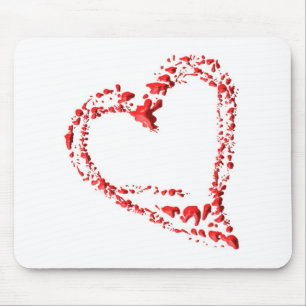 heart mouse pad