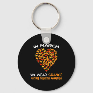 Heart Ms Multiple Sclerosis Awareness March We Wea Key Ring