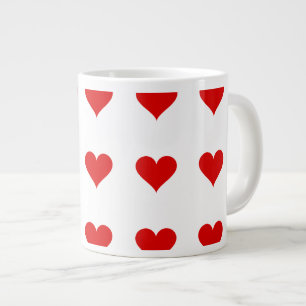 Heart Mug, Walentine`s Day, Friends Large Coffee Mug